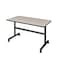 Kobe Rectangle FlipTop Table, 48" W, 29" H, Laminate Top, Maple MKFT4830PL - alternate 1
